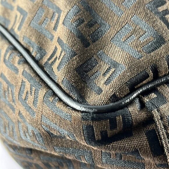 FENDI Brown Zucchino Canvas Briefcase - Picture 10 of 14
